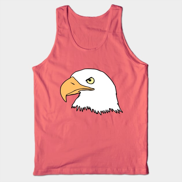 Bald Eagle Head Tank Top by KayBee Gift Shop